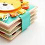 'Leo The Lion' Baby Sensory Fabric Sewn Quiet Book, thumbnail 11 of 12