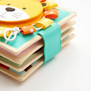 'Leo The Lion' Baby Sensory Fabric Sewn Quiet Book, 11 of 12