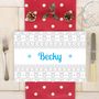 Personalised Christmas Scandi Colouring Placemat, thumbnail 1 of 5