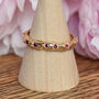 Fair Mined Gold Eternity Ring Set With Rubies, thumbnail 2 of 7