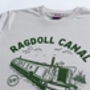 'As Seen On Tv' Ragdoll Canal Cruises Ltd Screen Printed T Shirt, thumbnail 1 of 4