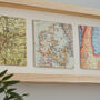 Four Map Squares Personalised Birthday Gift, thumbnail 3 of 6