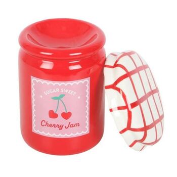 Cherry Jam Jar Oil Burner And Wax Warmer, 5 of 5