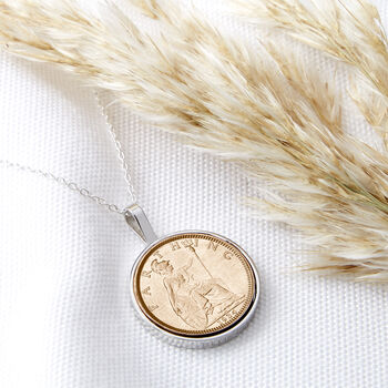 90th Birthday 1934 Farthing Coin Necklace, 2 of 12