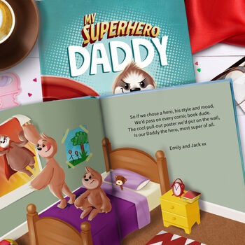 My Superhero Daddy Personalised Keepsake Book, 11 of 11