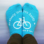 Personalised Wheely Love You Daddy Men's Socks, thumbnail 1 of 4