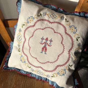Cross Stitch Cushion Boy, 5 of 5