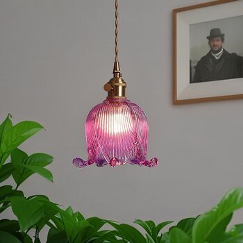 Vintage Square Glass Chandelier, 6 of 10