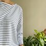 Breton Stripe Boat Neck Top, thumbnail 2 of 5