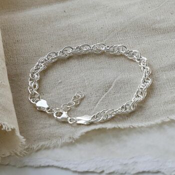 Sterling Silver Twisted Rope Bracelet, 5 of 6