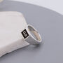 Custom Engraved Square Silver Signet Ring, thumbnail 7 of 12