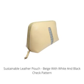 Sustainable Leather Pouches Trapezium, 3 of 6