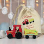 Page Boy Gift Personalised Coloured Tractor And Gift Bag, thumbnail 2 of 6