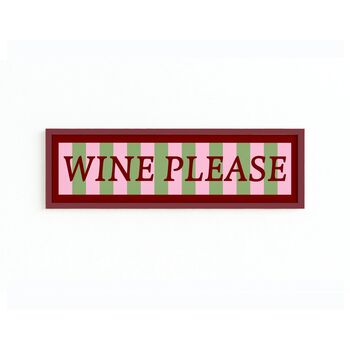 Wine Please Panoramic Framed Print, 10 of 12