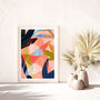 Large Abstract Flower Art Print, thumbnail 2 of 10