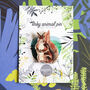 Inky Squirrel Eco Wooden Pin Brooch, thumbnail 1 of 5