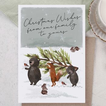 Woodland Animals Christmas Card Pack, 6 of 6