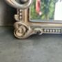30cm Distressed Silver Baroque Crown Wall Mirror, thumbnail 6 of 8