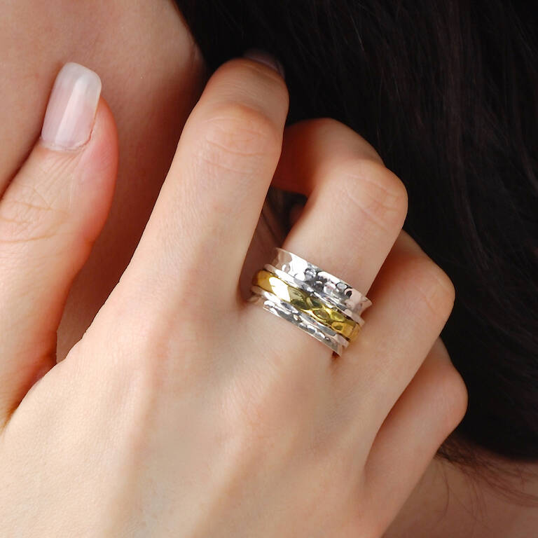 Flute Sterling Silver Spinning Ring By Penelopetom