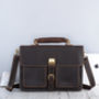 Vintage Look Leather Briefcase, thumbnail 11 of 12
