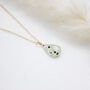 Gold Filled Prehnite Drop Necklace, thumbnail 1 of 7