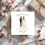Romantic Personalised Wedding Day Card. Blonde Or Bunette Options, thumbnail 3 of 4