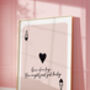 Ace Of Hearts Print, Custom Quote, Lucky You Poster, thumbnail 5 of 7