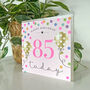 Balloon Brights 85th Birthday Card Pink, thumbnail 2 of 2