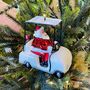Personalised Santa In A Golf Buggy Bauble, thumbnail 4 of 5