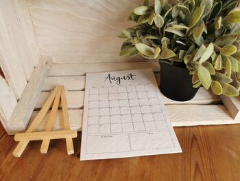 Plantable Eco Desk Calendar Made From Seeded Card 2023, 5 of 6