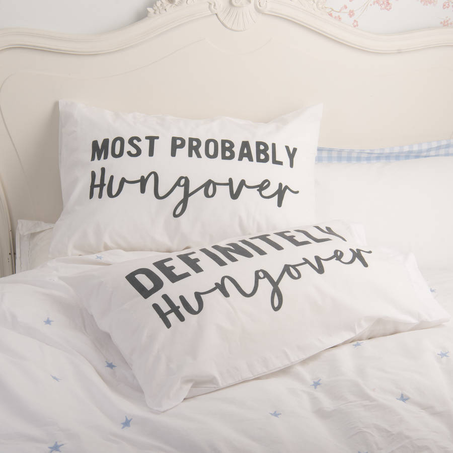 Reversible Hangover Pillowcase By Oakdene Designs | notonthehighstreet.com