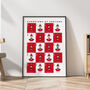 Manchester United 20 Times Champions Of England Poster, thumbnail 1 of 8
