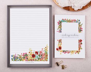 A5 Bold Floral Letter Writing Paper And Envelopes, 4 of 6