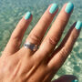 Rajalita Love Turquoise Silver Spinning Ring, thumbnail 7 of 12