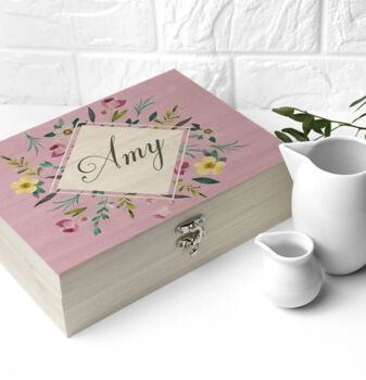 Personalised Botanical Mother's Day Tea Box, 5 of 6