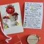Festive Painted Father Christmas Earrings With Stand, thumbnail 2 of 12