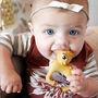 Natural Rubber Fawn Deer Teether Wrist Toy, thumbnail 1 of 6