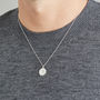 Men's Silver Or Gold Octagon St Christopher Necklace, thumbnail 1 of 8