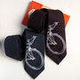 Wool Bike Print Tie, thumbnail 1 of 6