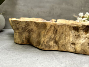 40cm Handmade Wooden Root Bowl – Balinese Gamal Wood, 8 of 12