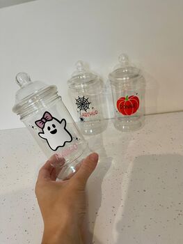 Personalised Halloween Victorian Sweet Jar, 4 of 4