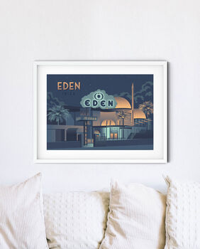 Eden Nightclub Ibiza Travel Poster Art Print, 2 of 8