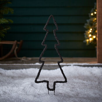 Willow Outdoor Christmas Tree Stake Light, 2 of 2