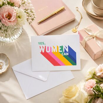 Yes Women Can Card, 2 of 7