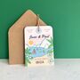 Ibiza Illustration Save The Date Luggage Tag, thumbnail 8 of 8