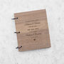 Personalised Wedding Day Guest Book Wooden, thumbnail 2 of 6