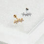 Flower Trio Helix Cartilage Stud, thumbnail 4 of 8