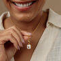 18ct Gold White Heart Locket Necklace, thumbnail 1 of 7