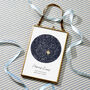 Personalised New Baby Night Sky Hand Stitched Print, thumbnail 3 of 4