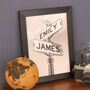 Personalised Couples Street Sign New Home Print, thumbnail 3 of 7